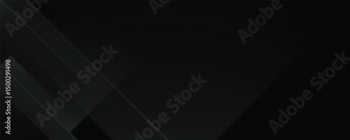 Black abstract background. Elegant dark diagonal shape elements.