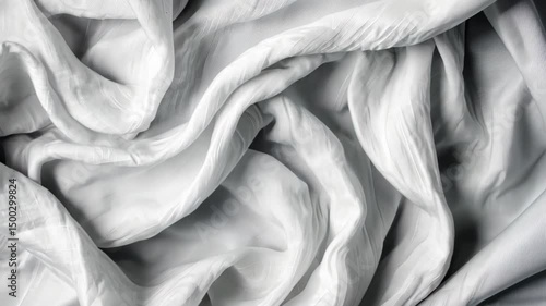 Silken Drapes: Luxurious folds and textures of delicate fabric, evoking a sense of elegance and softness. The flowing drapery creates a visual symphony of light and shadow.