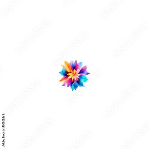 colorful pinwheel isolated on white
