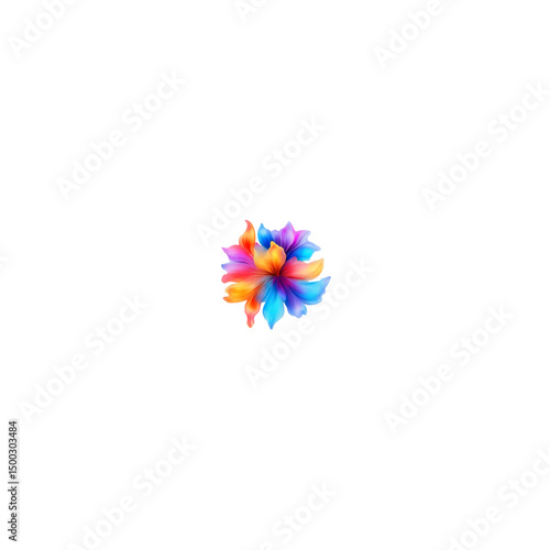 colorful pinwheel isolated on white