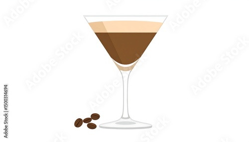 Espresso Martini Cocktail Drink.