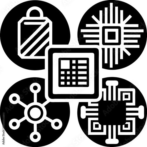 QR code set. Scan Me. Scan qr code icon. Template of frames for QR code with text - scan me. Vector illustration.