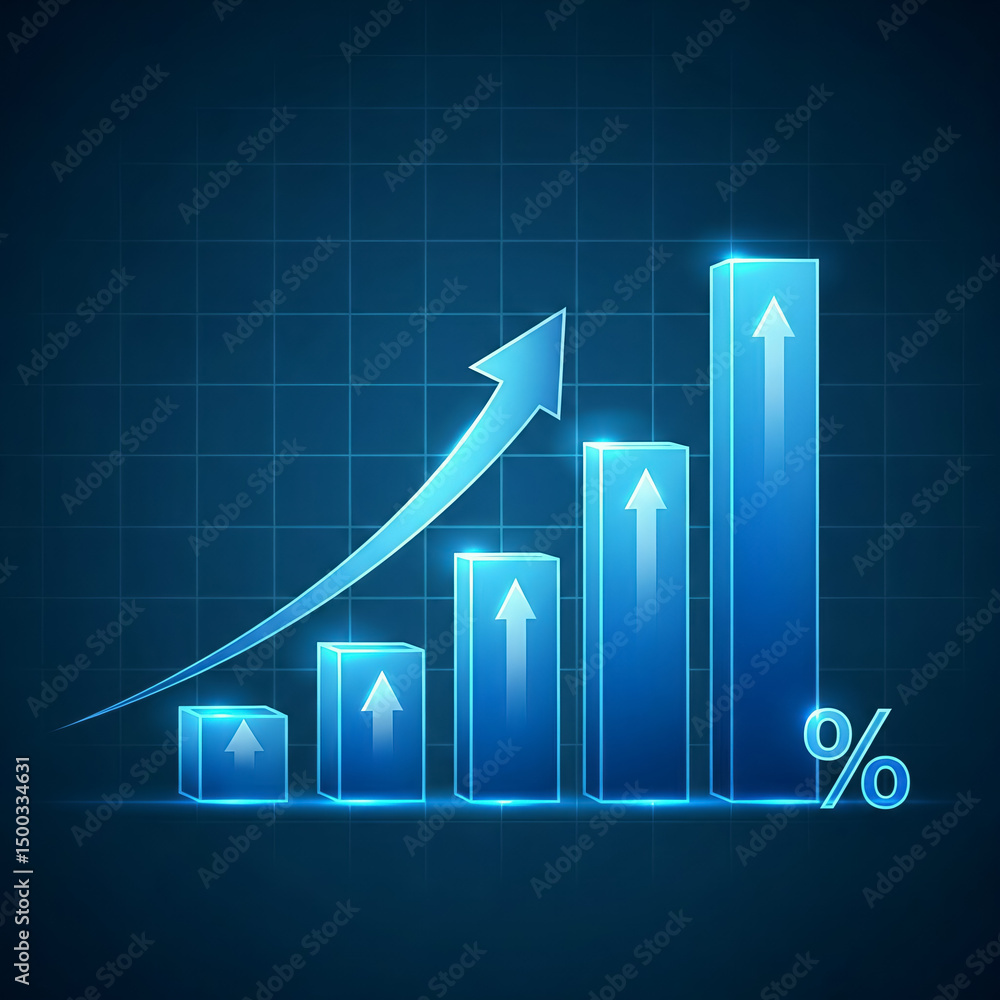 Growth Chart Increase Graph Progress Report Success Development Diagram Growth Chart Increase Graph Progress Report Success Development Diagram