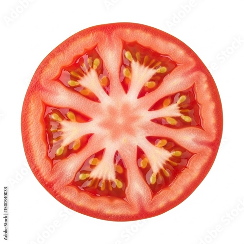 Wallpaper Mural Fresh and Ripe Juicy Tomato Slice – Isolated on White Background

 Torontodigital.ca
