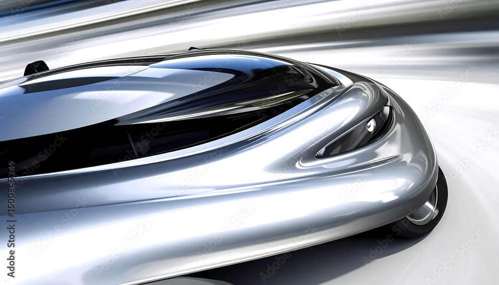 Fototapeta premium Futuristic Car Speed Blur.
