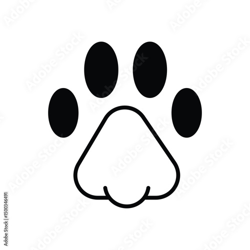 Pet Friendly icon vector stoc illustration