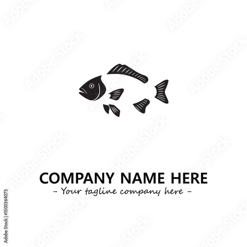 Fish logo company design vector illustration