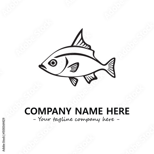 Fish logo company design vector illustration