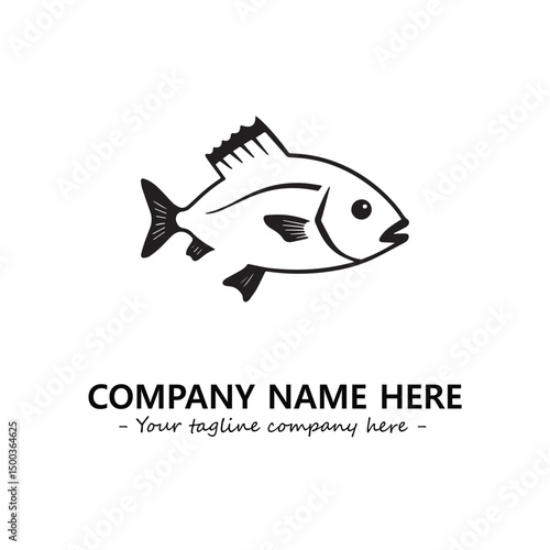 Fish logo company design vector illustration
