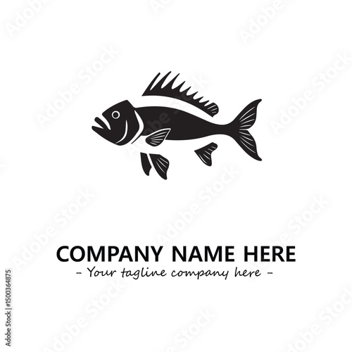 Fish logo company design vector illustration