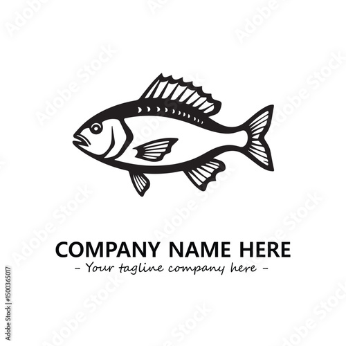 Fish logo company design vector illustration