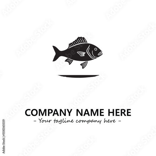 Fish logo company design vector illustration