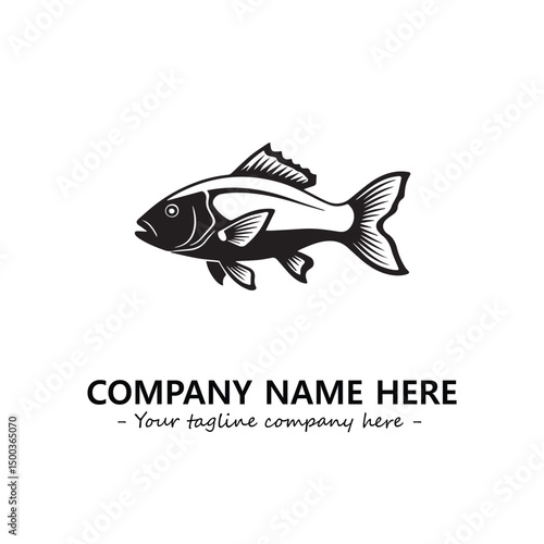 Fish logo company design vector illustration