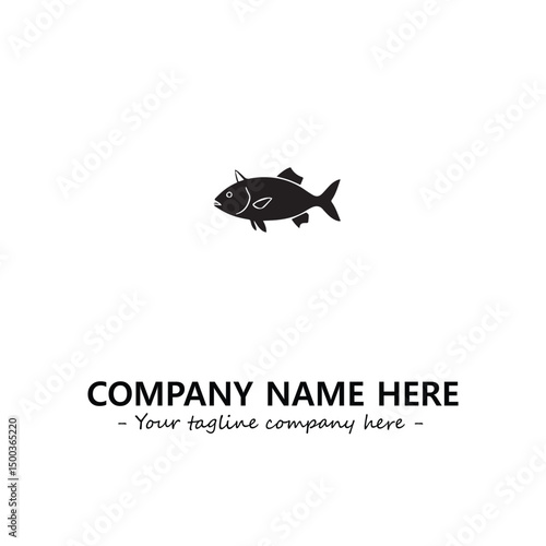 Fish logo company design vector illustration