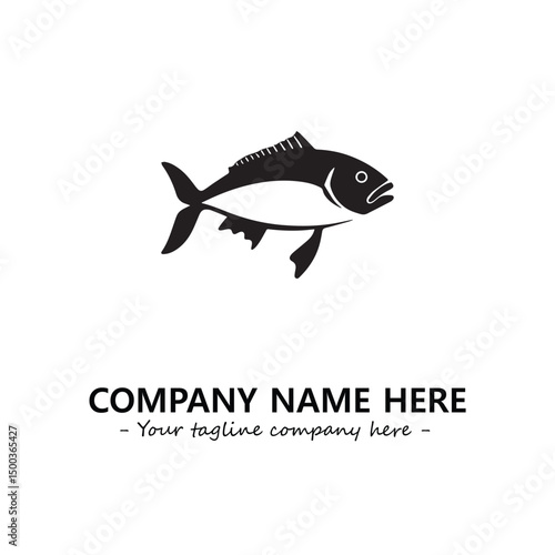 Fish logo company design vector illustration