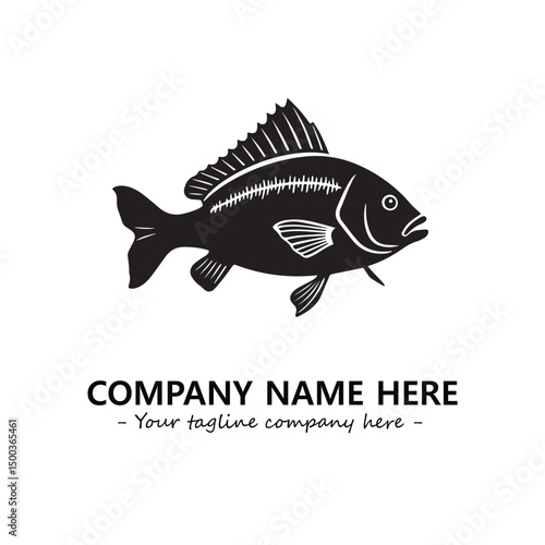 Fish logo company design vector illustration