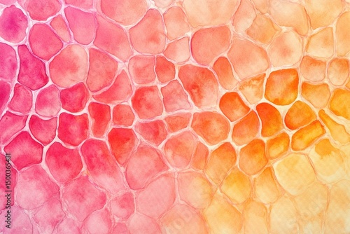 Wallpaper Mural Abstract watercolor pattern, vibrant hues, textured Torontodigital.ca