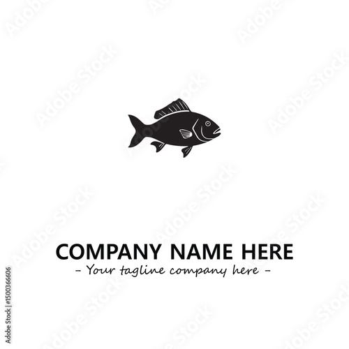 Fish logo company design vector illustration