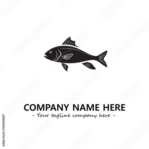 Fish logo company design vector illustration
