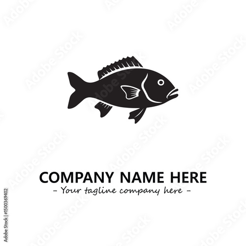 Fish logo company design vector illustration