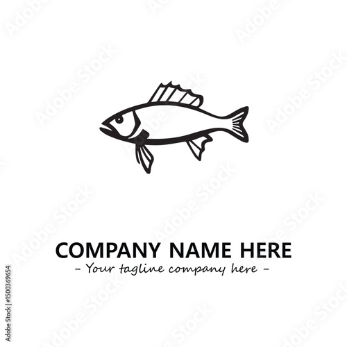 Fish logo company design vector illustration