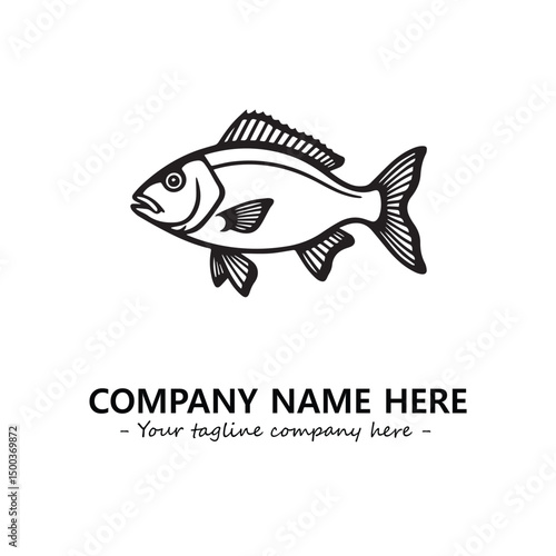 Fish logo company design vector illustration