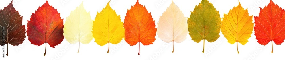 Autumn leaves in a spectrum of colors (1) Autumn leaves in a spectrum of colors (1)