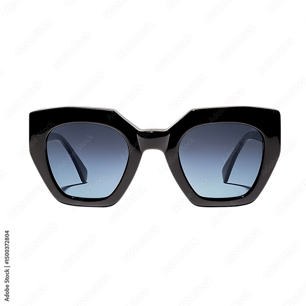 Sophisticated Oversized Sunglasses with Gradient Le Isolated on Transparent Background Sophisticated Oversized Sunglasses with Gradient Le Isolated on Transparent Background