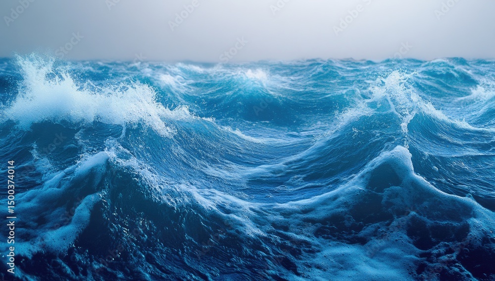 Fototapeta premium Turbulent ocean waves (1)