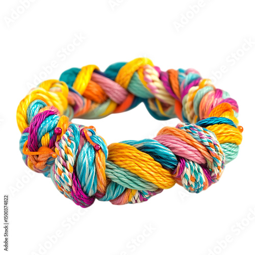 Wallpaper Mural Artistic Woven Bracelet with Freeflowing Interlaced Design Isolated on Transparent Background Torontodigital.ca