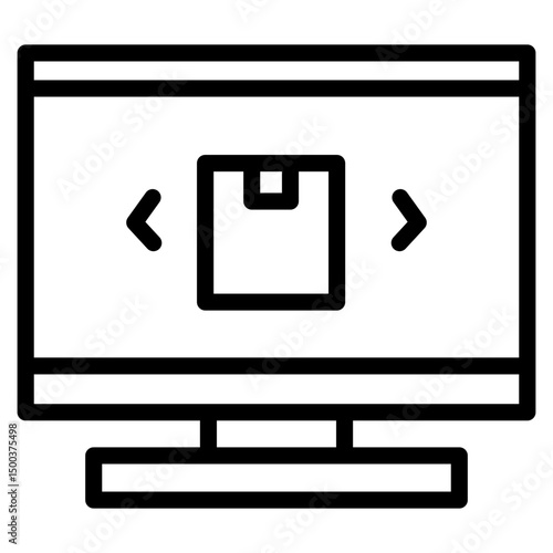 	Package tracking on screen icon
