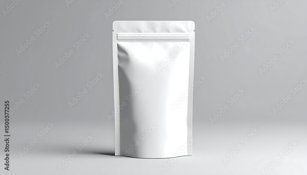 Blank White StandUp Pouch Mockup. (1) Blank White StandUp Pouch Mockup. (1)