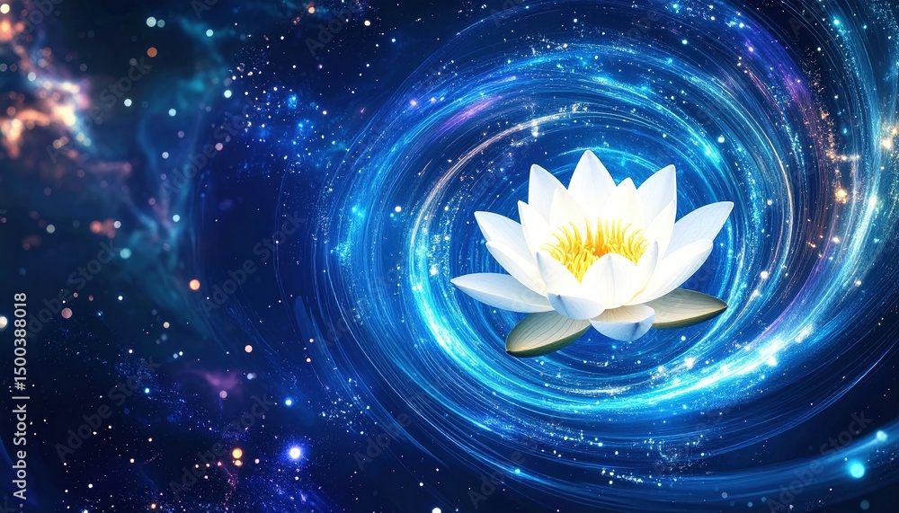 Fototapeta premium Cosmic Lotus Bloom.