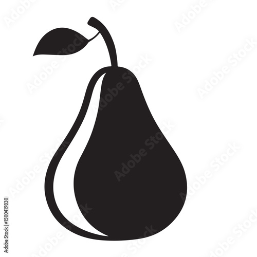pear isolated vector