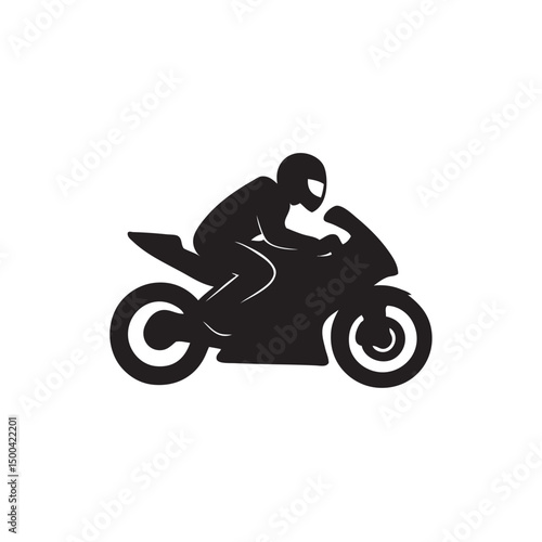 motorcycle racing silhouette