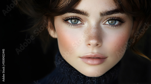 Wallpaper Mural portrait of a young woman Torontodigital.ca