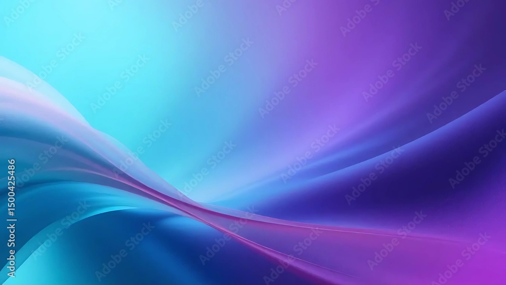 Naklejka premium Abstract Teal and Violet Swirling Energy Flow Background