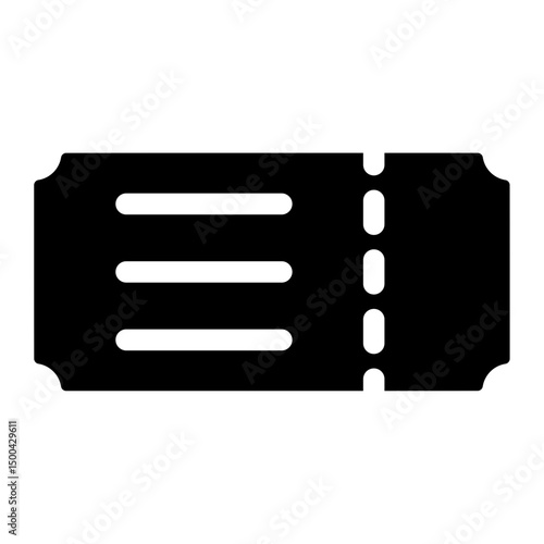 ticket vector icon