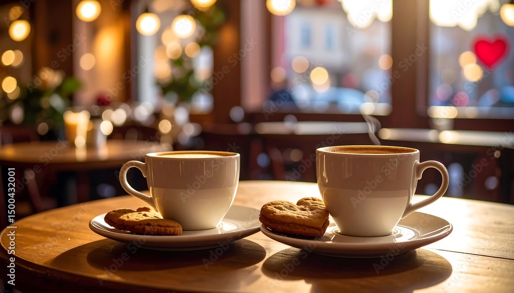 Coffee Date Cozy Cafe Scene. Coffee Date Cozy Cafe Scene.