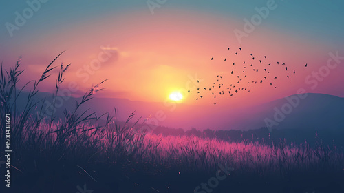 Lo-Fi music picture The background that goes well with the lo-fi music genre Generative AI	