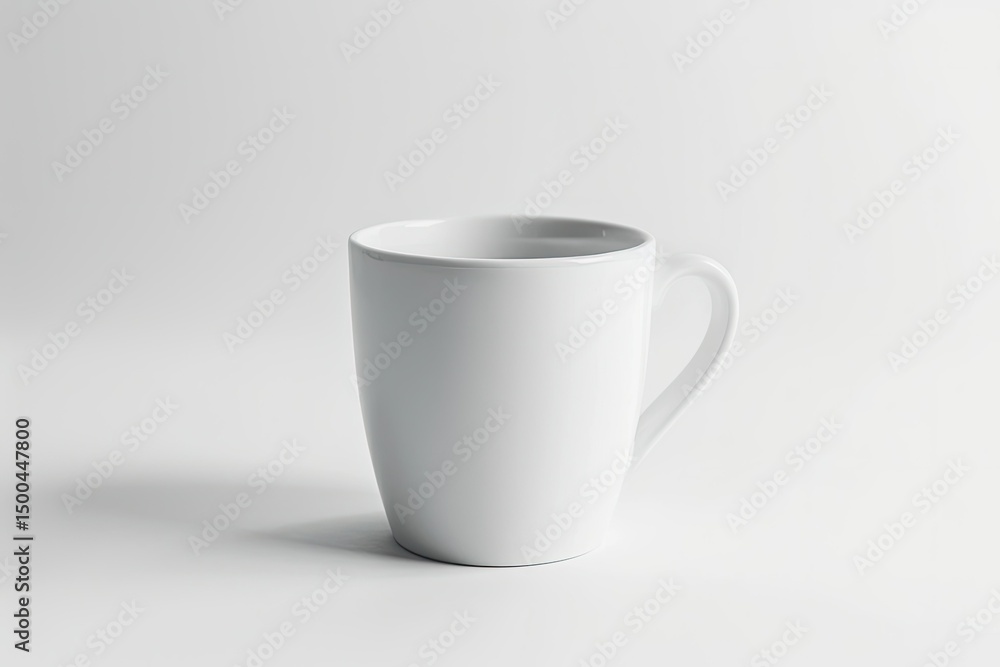 High Resolution Picture of White Cup Isolated on White High Resolution Picture of White Cup Isolated on White