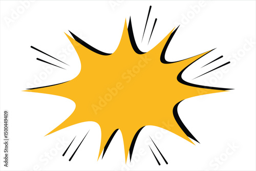 Comic icon vector isolated on white background . eps 10.