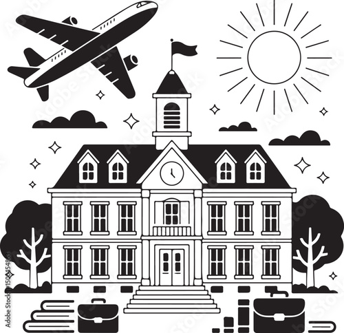 Back to School Silhouette Bundle – SVG PNG for Teachers & Students

School Supplies Clipart – Backpack, Pencil, and Book Vector Set

Back to School Vector Designs – Classroom and Education Themes

Tea