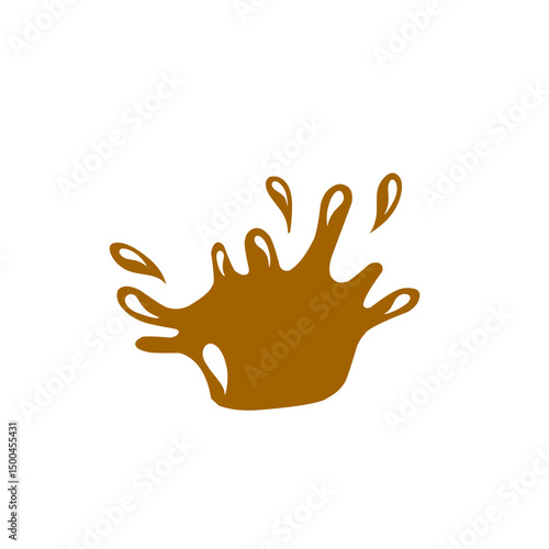 chocolate splash vector illustration