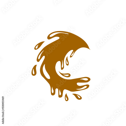 chocolate splash vector illustration