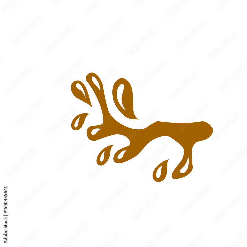 Obraz premium chocolate splash vector illustration