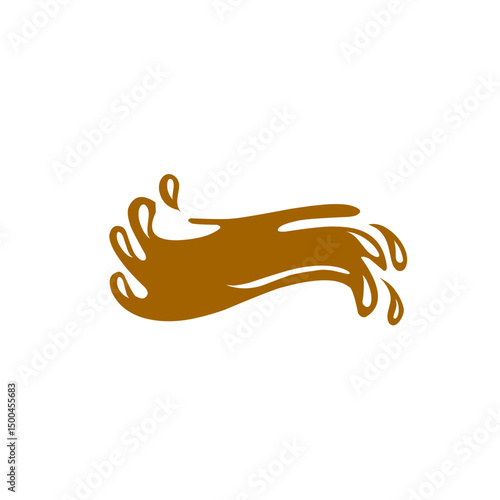 chocolate splash vector illustration