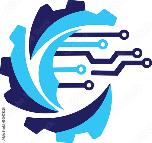 Automatic system line icon on background.Vector illustration.