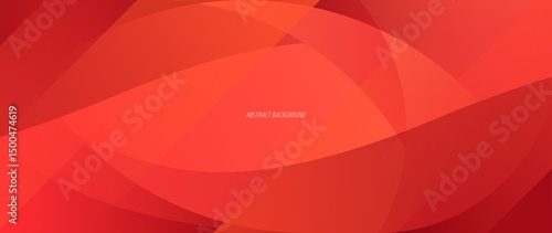 Red abstract background with curved lines objects overlapping each other forming a beautiful pattern. Vector template for digital lux business banner, contemporary formal invitation, luxury voucher