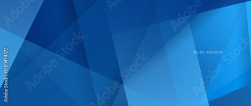 Modern blue abstract background. With straight lines pattern. Web banner, wallpaper, banner, brochure. Geometric shape background.	